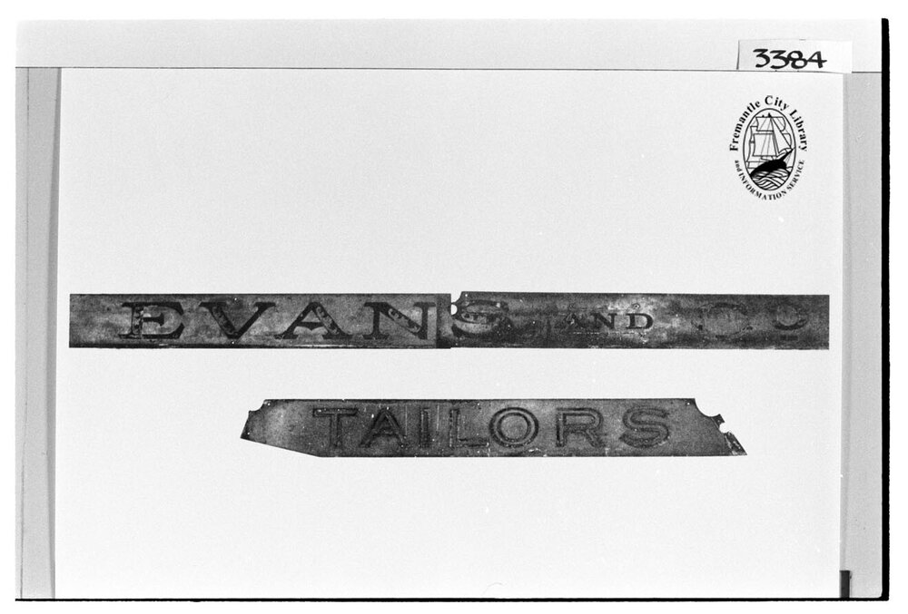 Brass nameplate