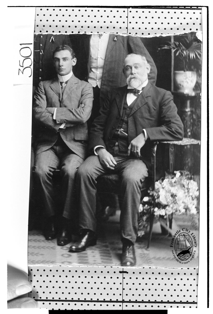 Windsor Hallows Tickell with his father