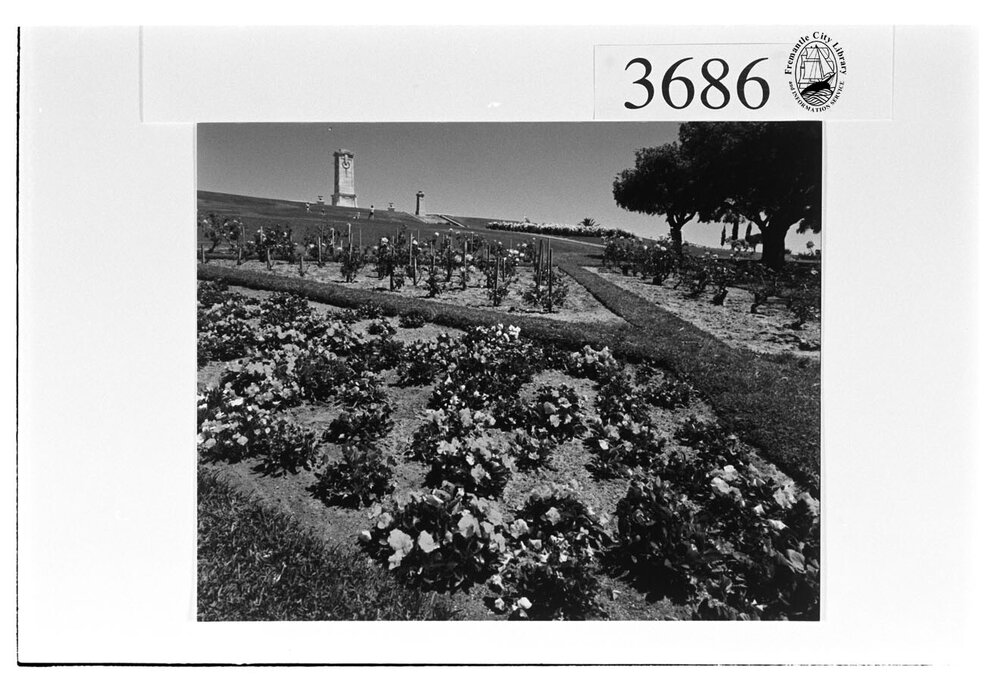 Floral design on Monument Hill