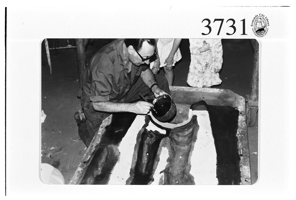 Casting the Paddy Hannan statue