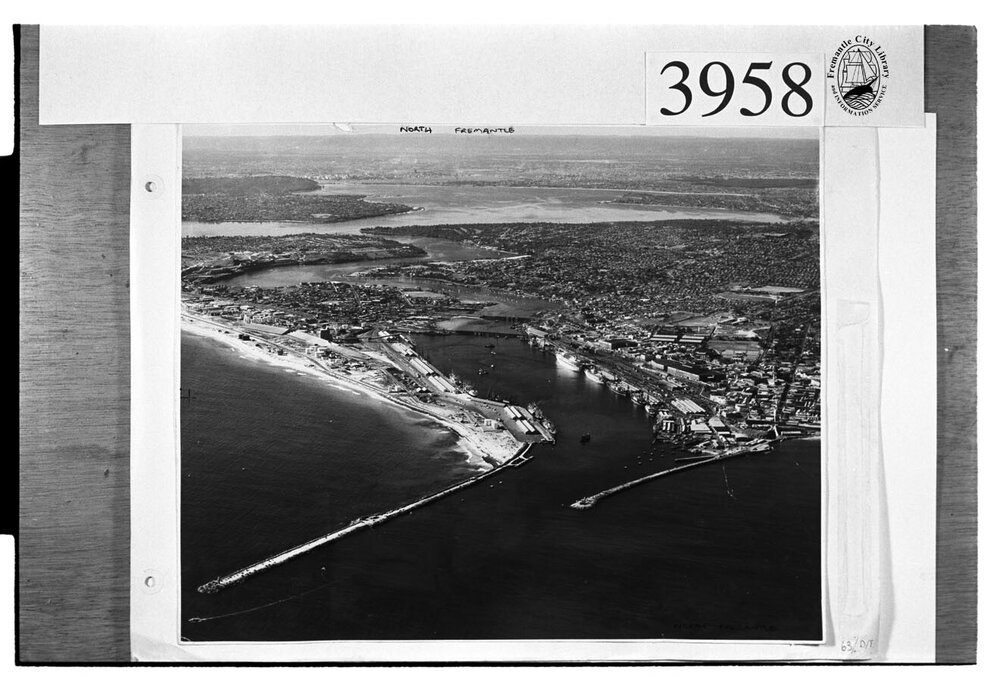 Aerial view of Fremantle Harbour