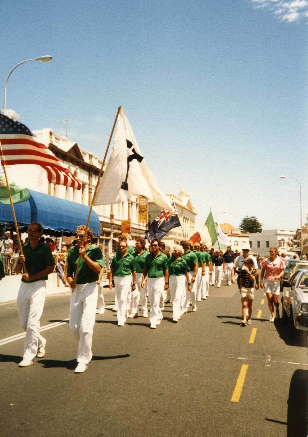 American Crew, Americas Cup Parade, South Terrace