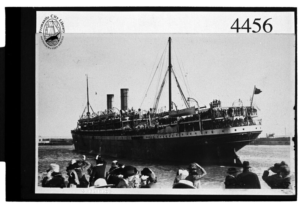 Arrival of the Konigin Luise