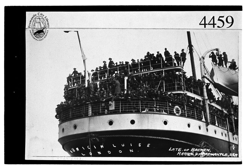 Arrival of the Konigin Luise