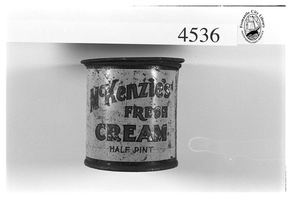 McKenzie's Fresh Cream can