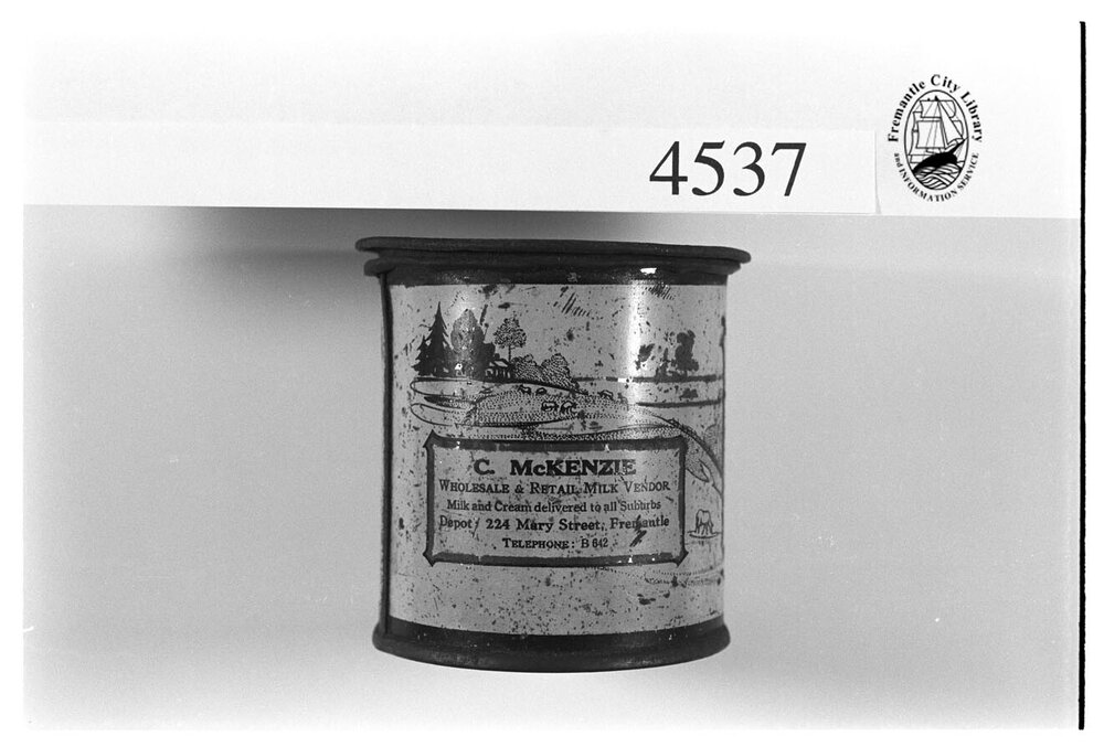 McKenzie's Fresh Cream can
