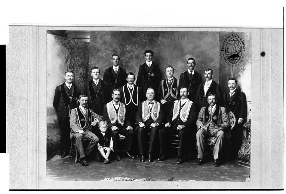A group of Freemasons