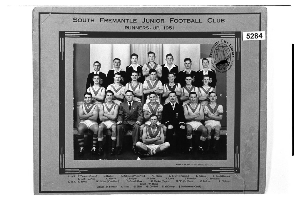 South Fremantle Junior Football Club, Runners-up, 1951