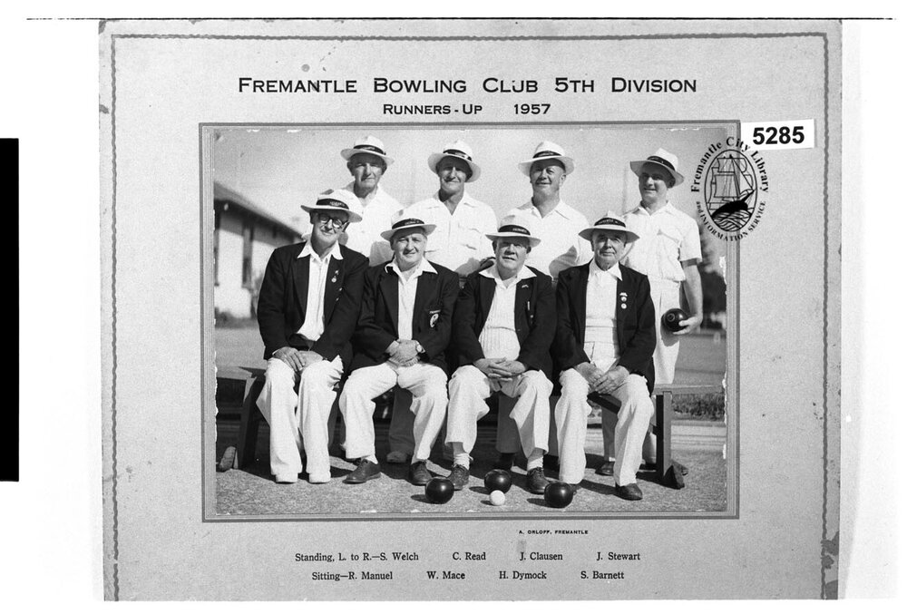 Fremantle Bowling Club, 5th Division, Runners-up, 1957