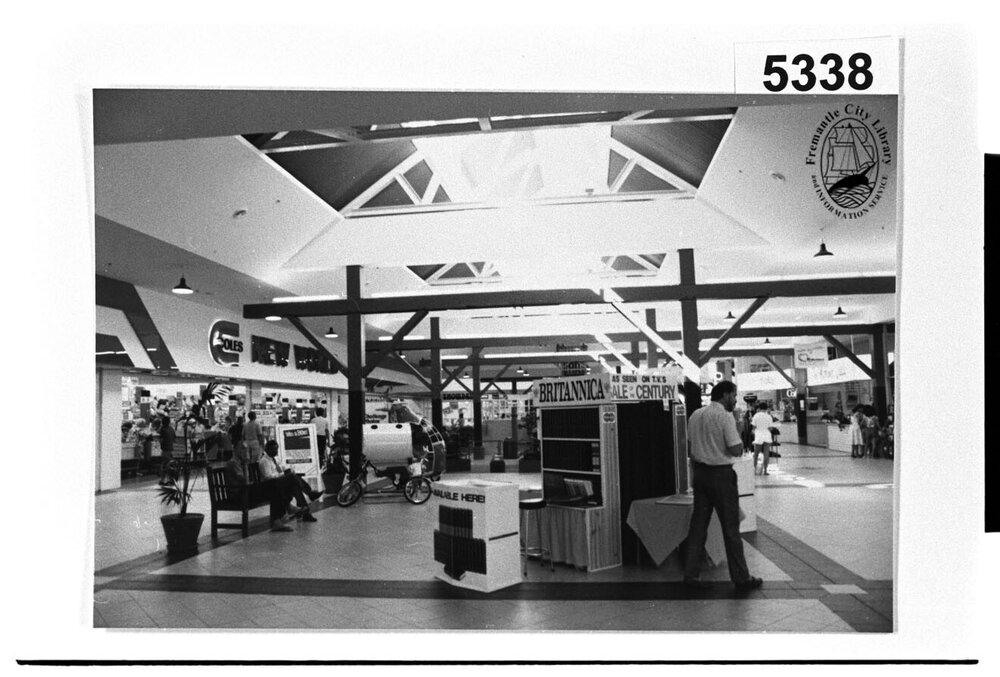 Interior view of Woolstores Shopping Centre