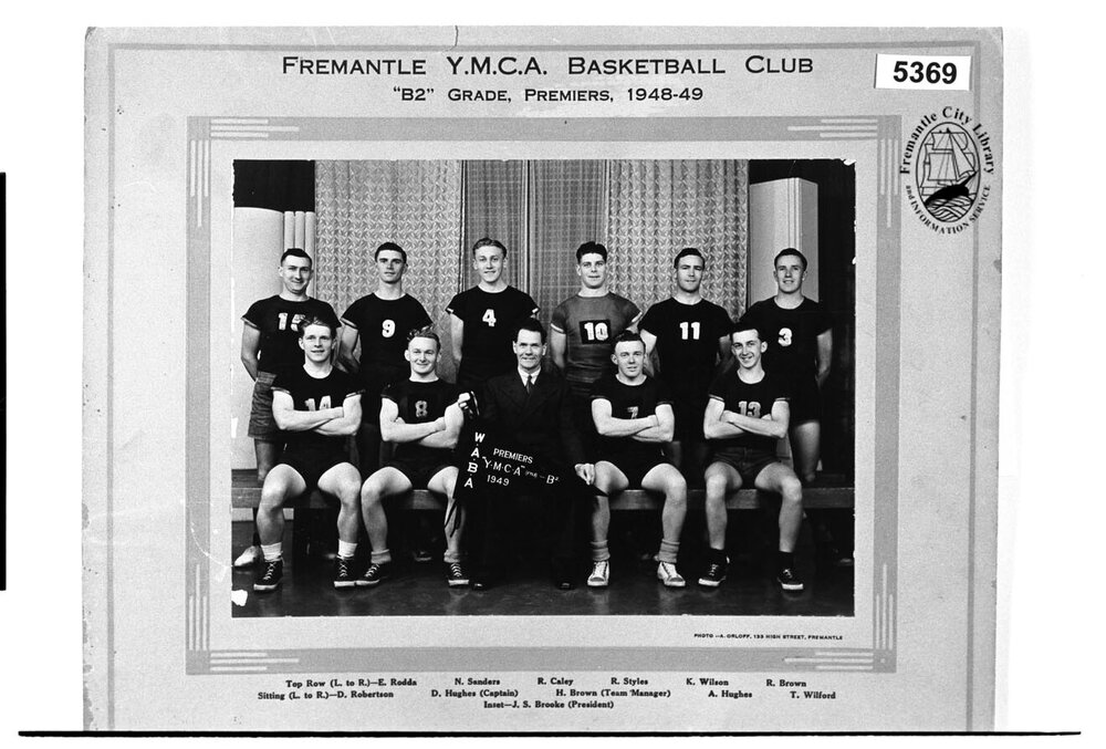 Y.M.C.A. Basketball Club "B2" Grade, Premiers,