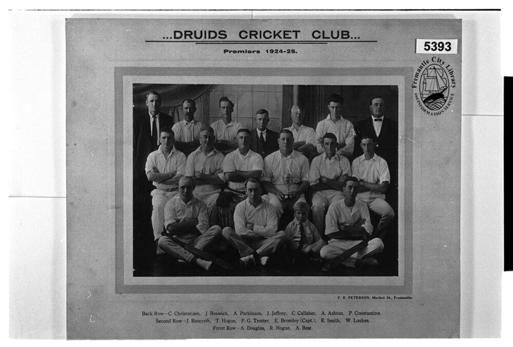 Druids Cricket Club : Premiers 1924-25