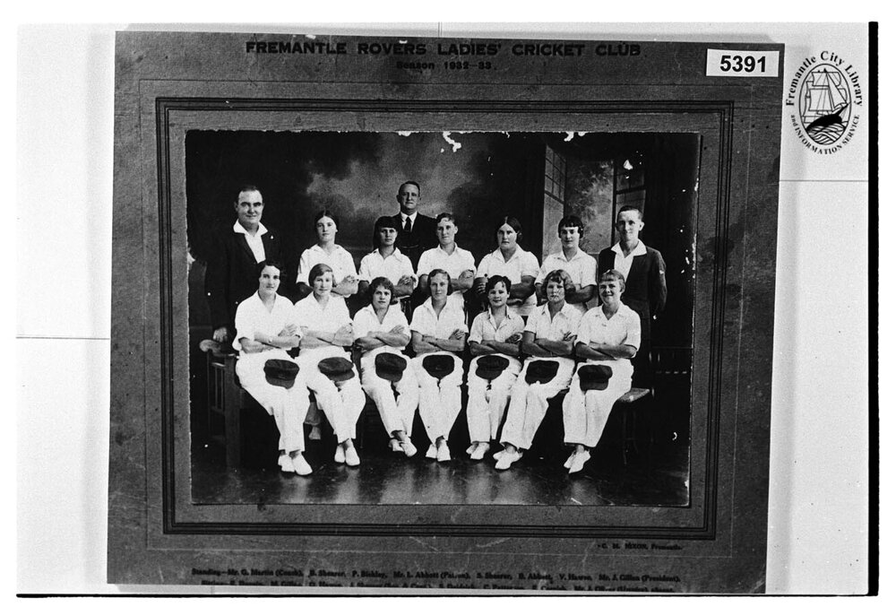 Fremantle Rovers Ladies' Cricket Club Season 1932-33