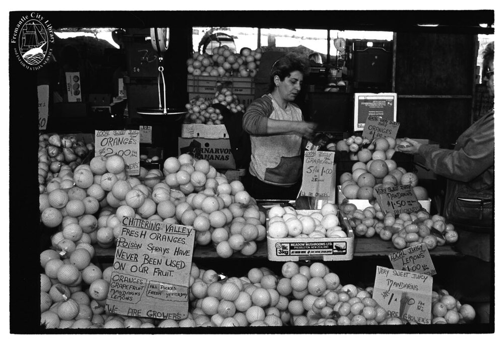 Fruit Stall Fremantle Markets 1985 - 2000