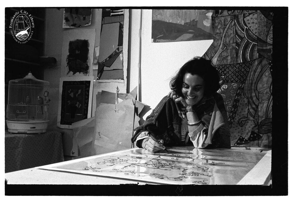 Robyn McAleer, at her studio cnr High and Pakenham Sts