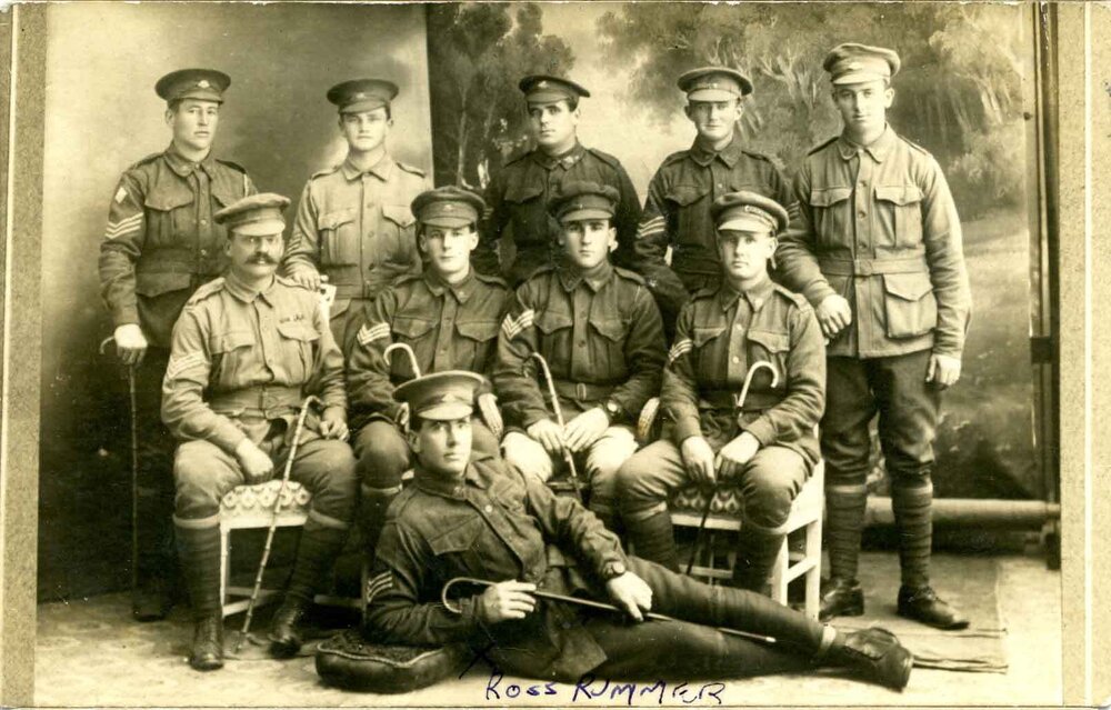 Postcard sent from Ross Rummer in Egypt in 1916