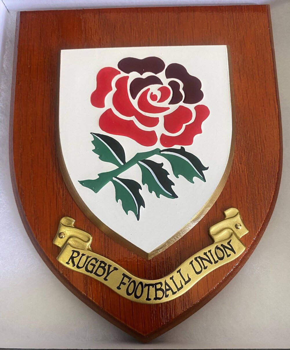 English Rugby Union plaque