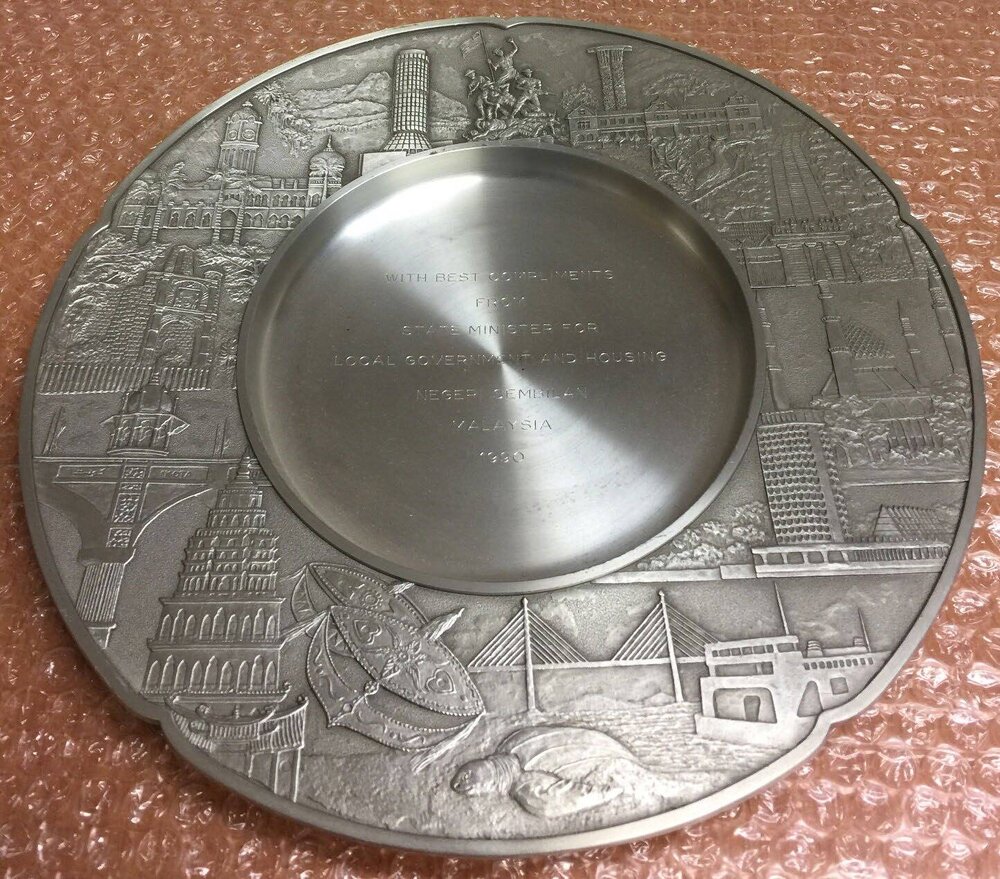 Silver plate - Malaysian Government