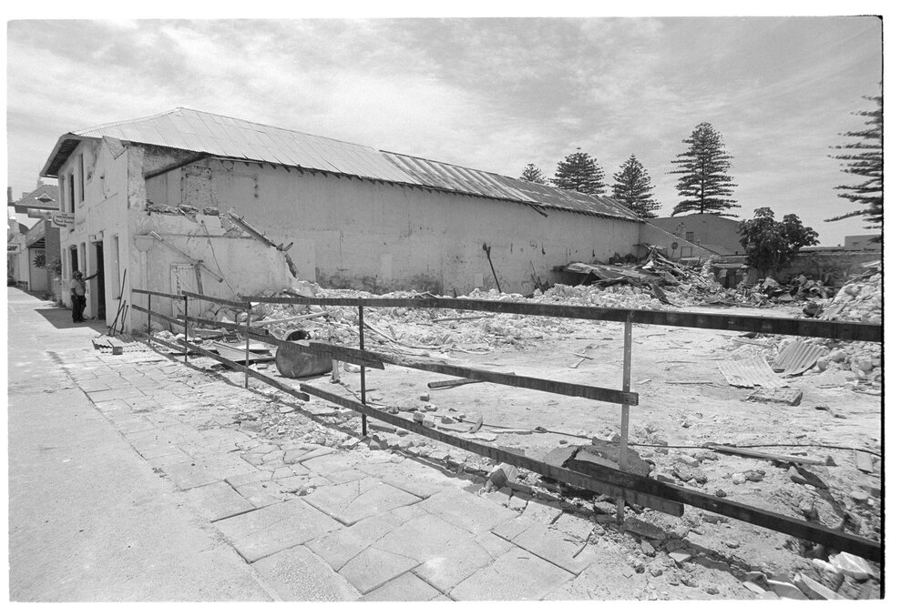 Demolition site for 9-11 (Lot 181) Essex Street.