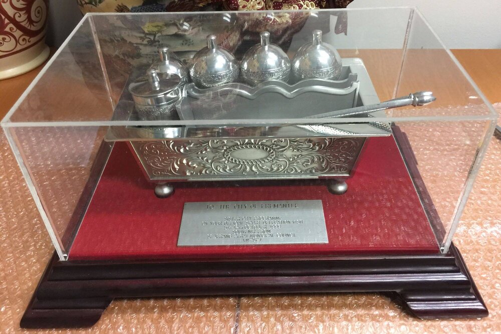 Pewter Tea Set in presentation case - Seberang Perai
