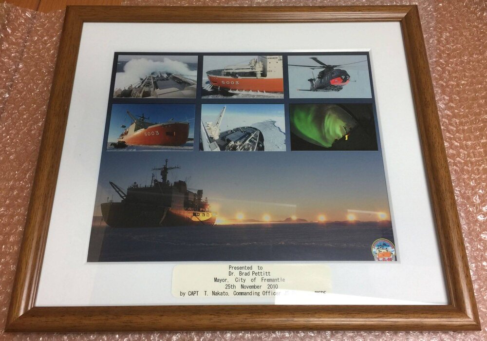 Japanese Ice Breaker Shirase framed photo