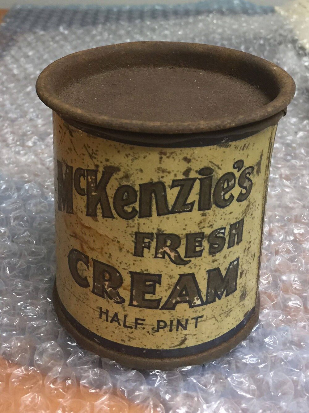 Fremantle History Centre - McKenzie's Fresh Cream Half Pint Tin