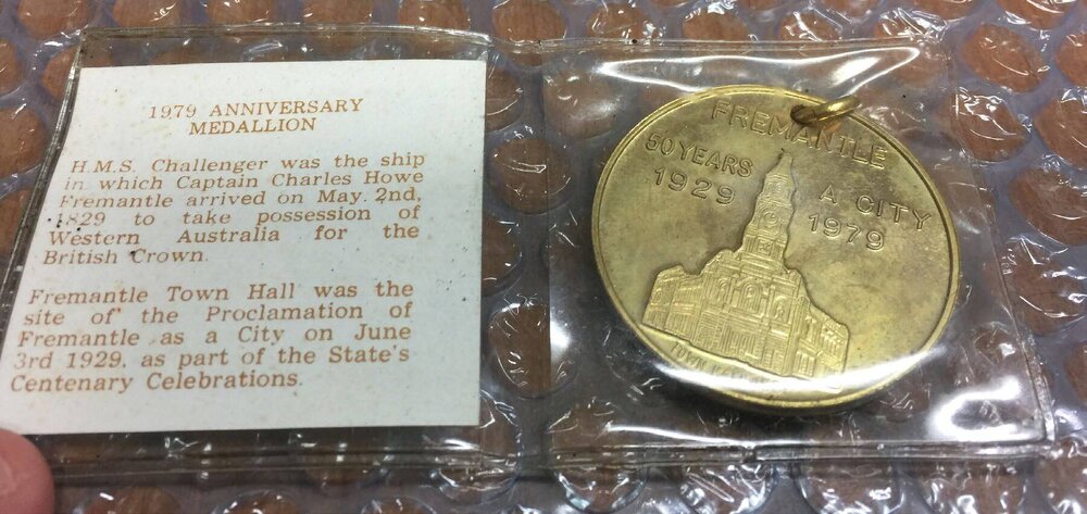 Fremantle History Centre - 1979 Fremantle Proclamation Medallion