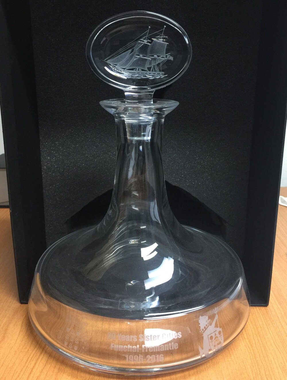 Sister City Glass Decanter - Funchal