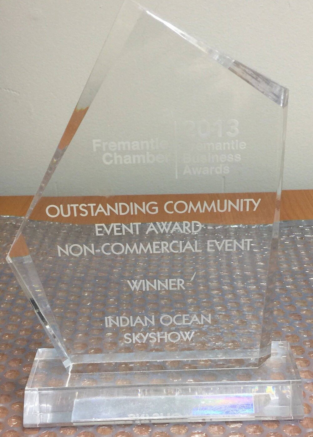 Plaque - Indian Ocean Skyshow event