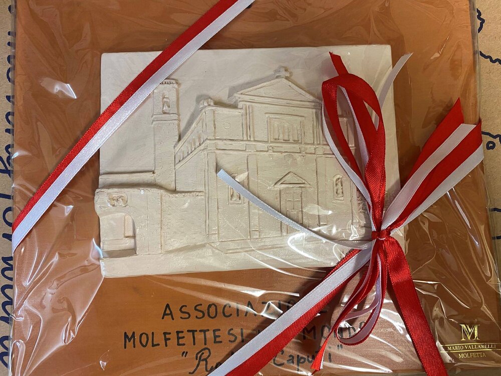 Sister City - Molfetta - Ceramic Plaque - 'Associazione Molfettesi Mondo' 