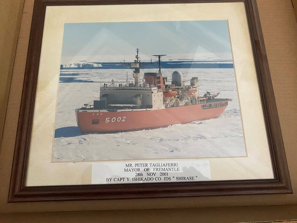 Japanese Ice Breaker Shirase framed photo