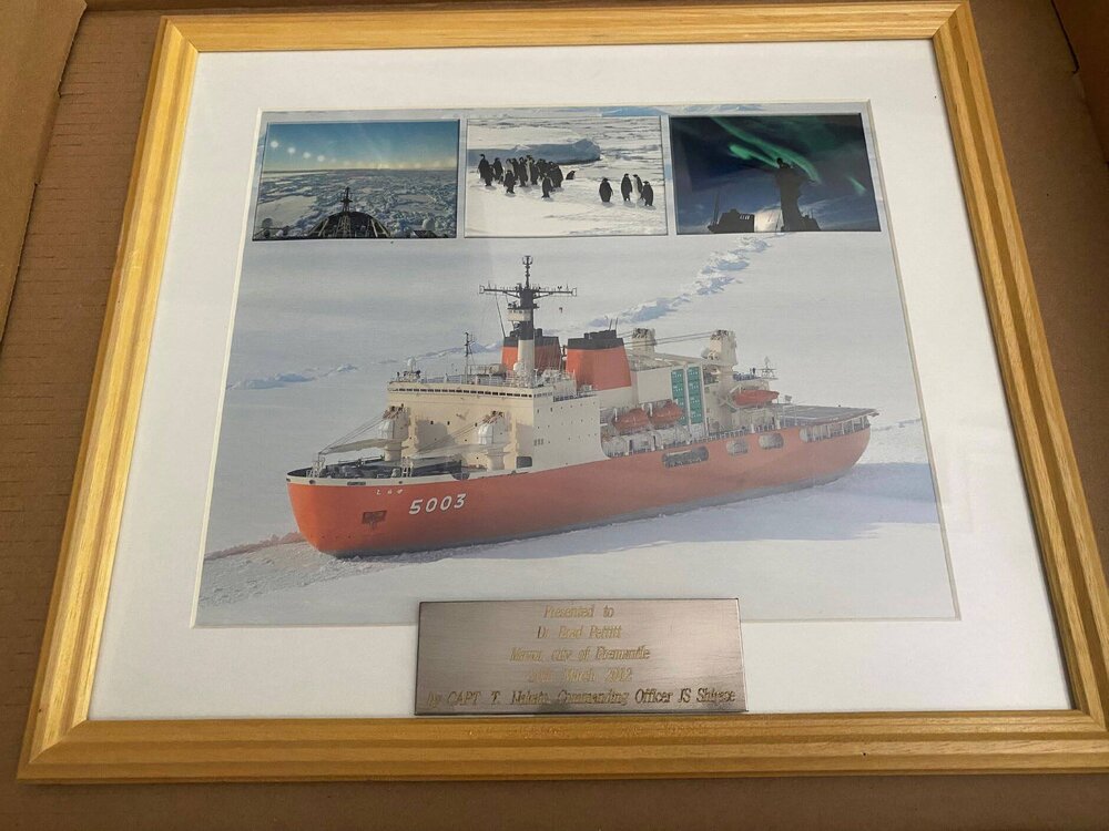 Japanese Ice Breaker Shirase framed photo