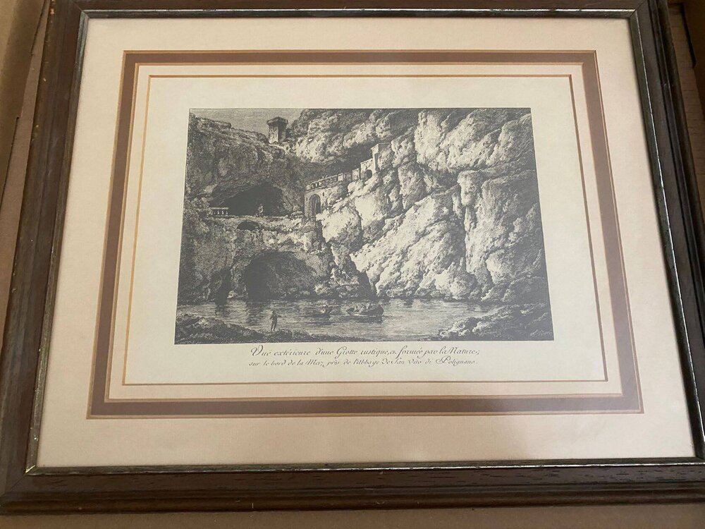 Sister City Framed Item - Italian coastal scene