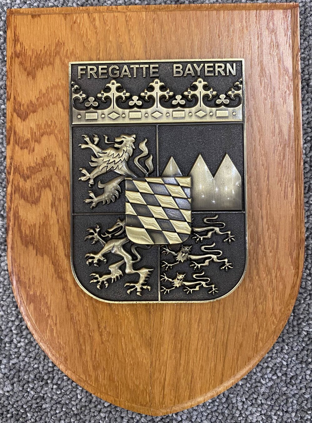 Fregate Bayern plaque - German Navy