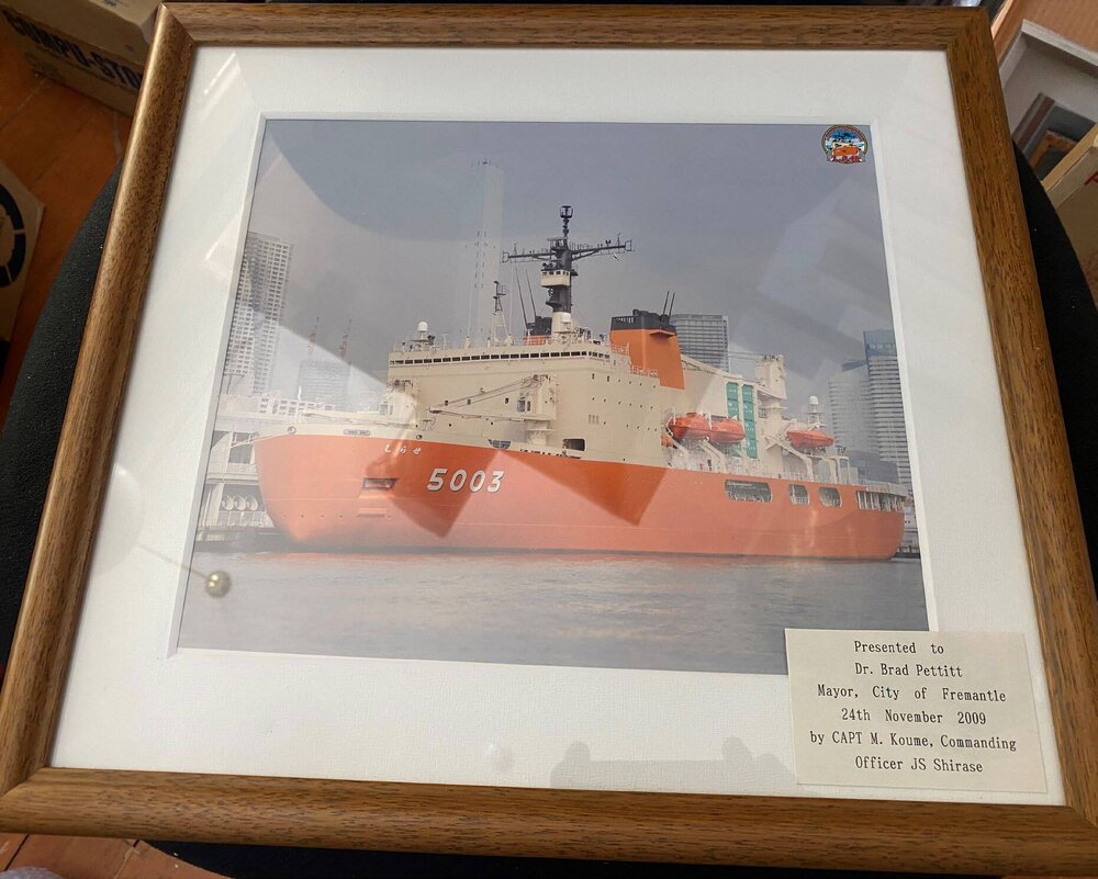 Japanese Ice Breaker Shirase framed photo
