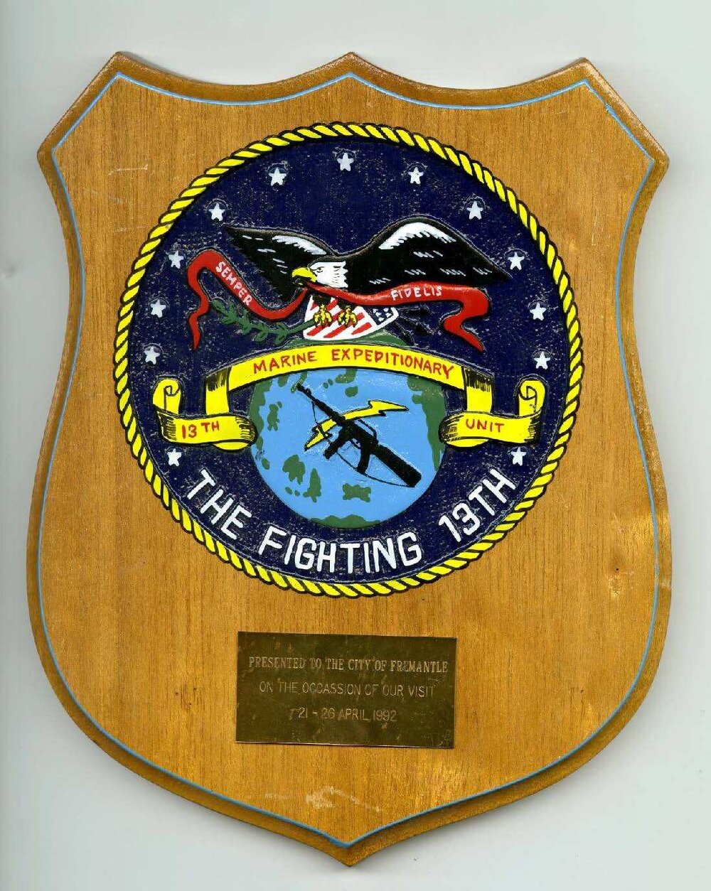 US Marines Plaque - The Fighting 13th