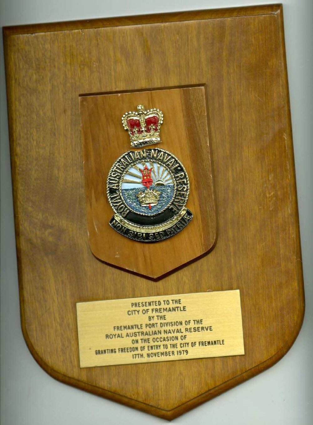 Royal Australian Naval Reserve Plaque