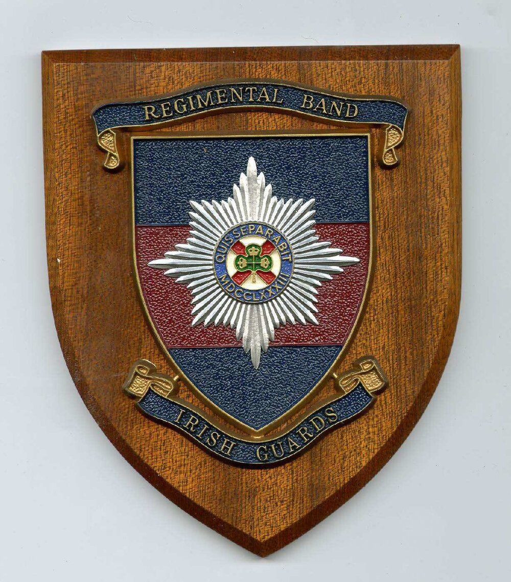 Plaque &ndash; Regimental Band - Irish Guards