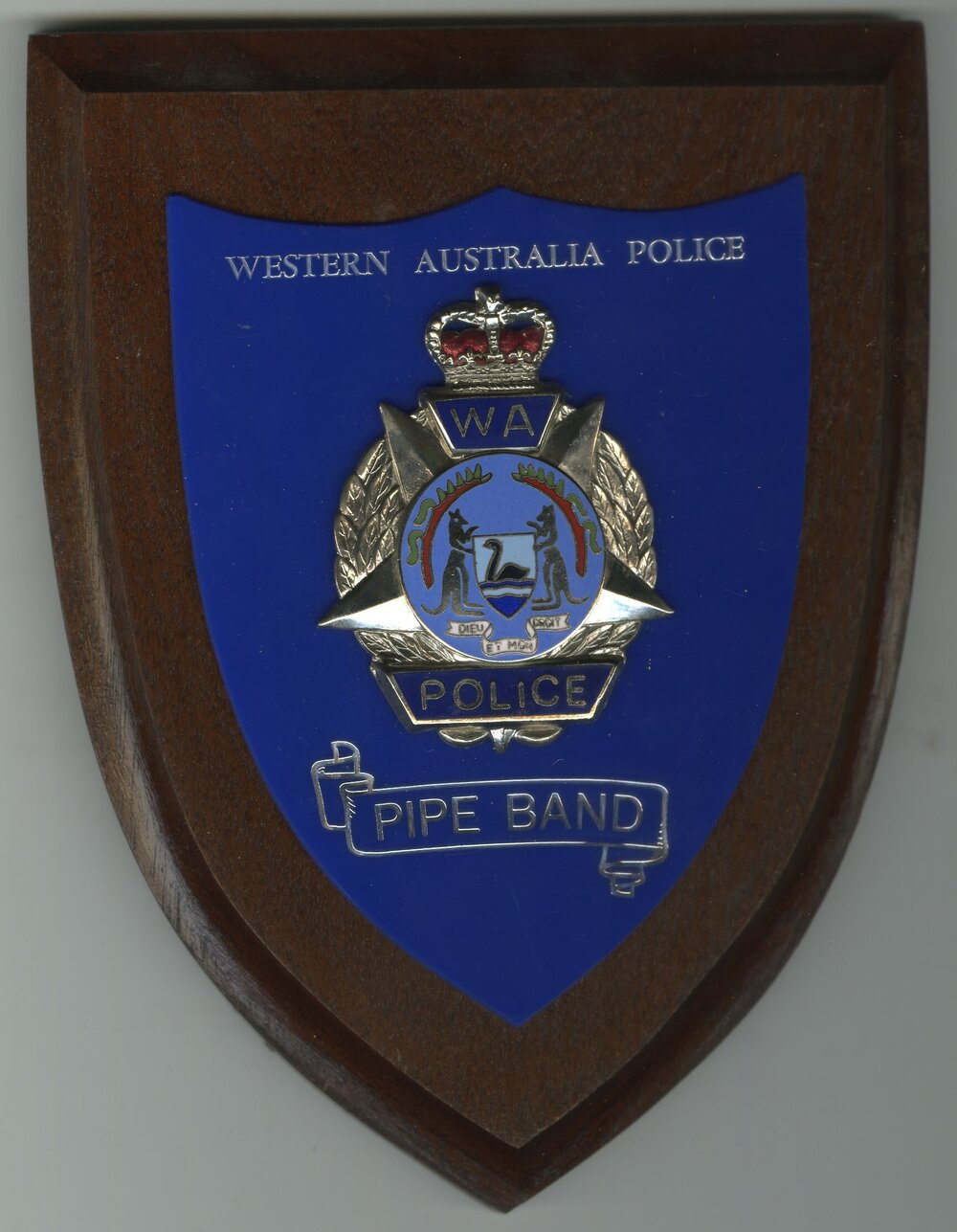 WA Police Pipe Band Plaque