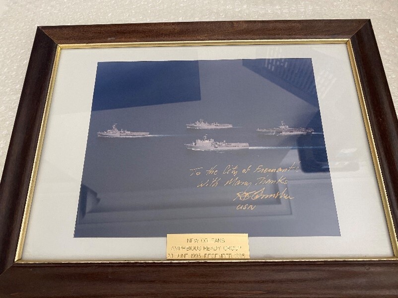 US Navy - Framed Photograph - Amphibious Squadron One