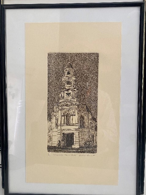 Framed Drawing - Fremantle Town Hall