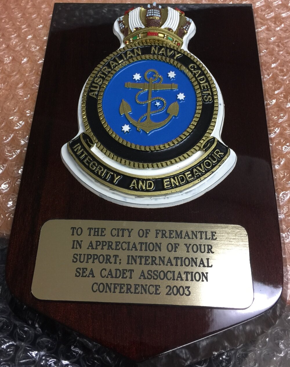 Australian Navy Cadets Plaque