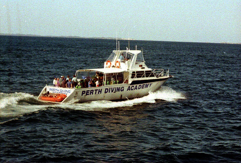 Dive boat, Perth Diving Academy,
