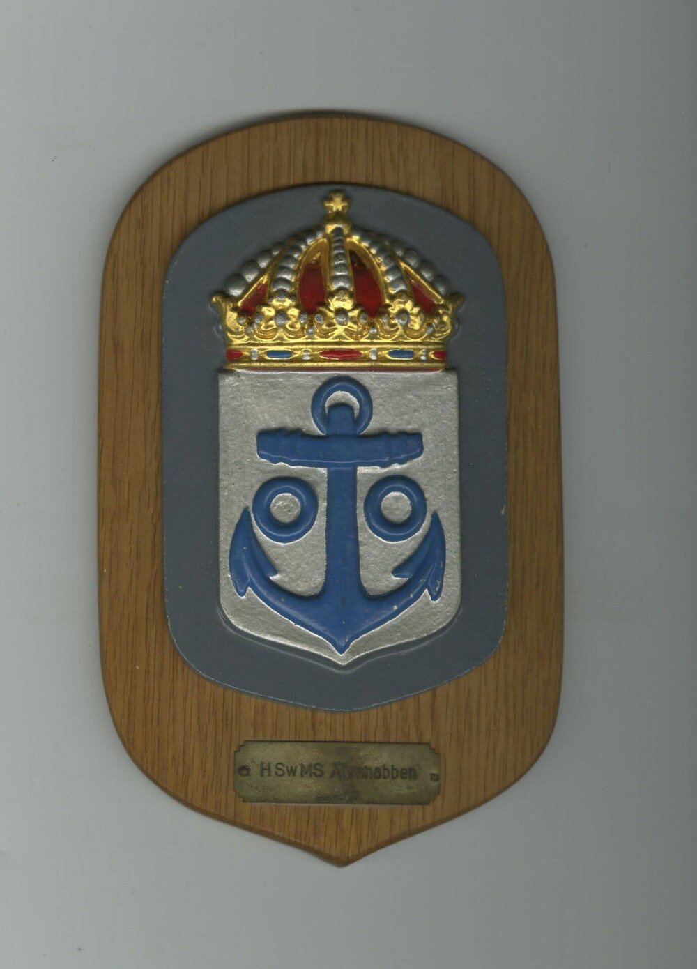 Plaque - Swedish Navy - HSwMS Alvsnabben