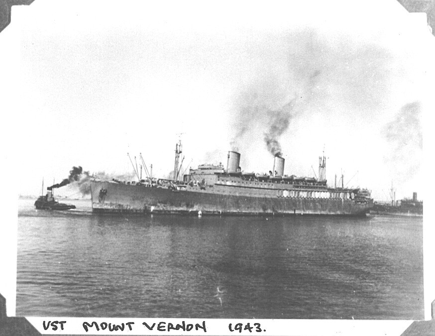USS Mount Vernon US transport ship at Fremantle