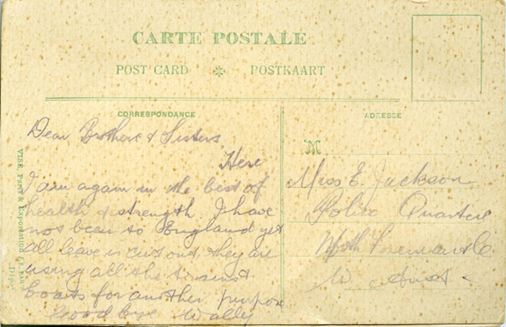 Jackson postcard 6 | City of Fremantle Local History Centre