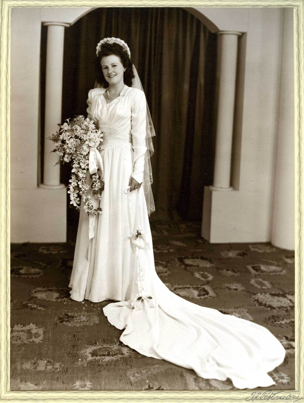 Full length portrait of Shirley Beale nee Feltham