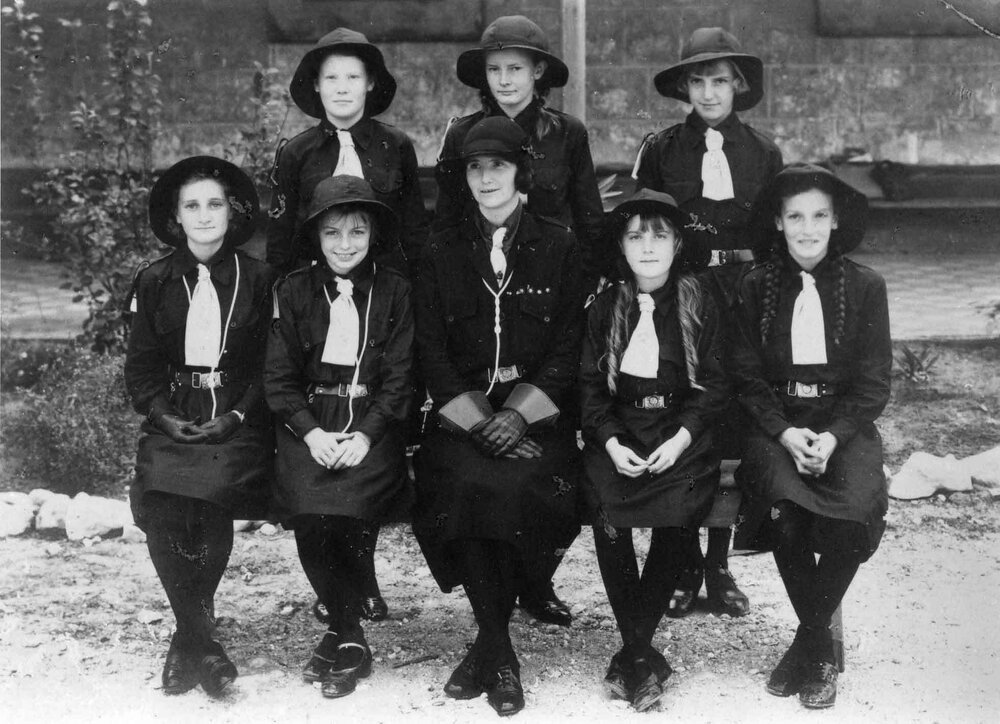 Students in Guide Uniform