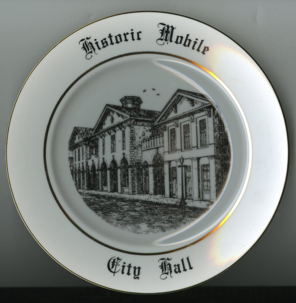 Ceramic Plate - City of Mobile Alabama