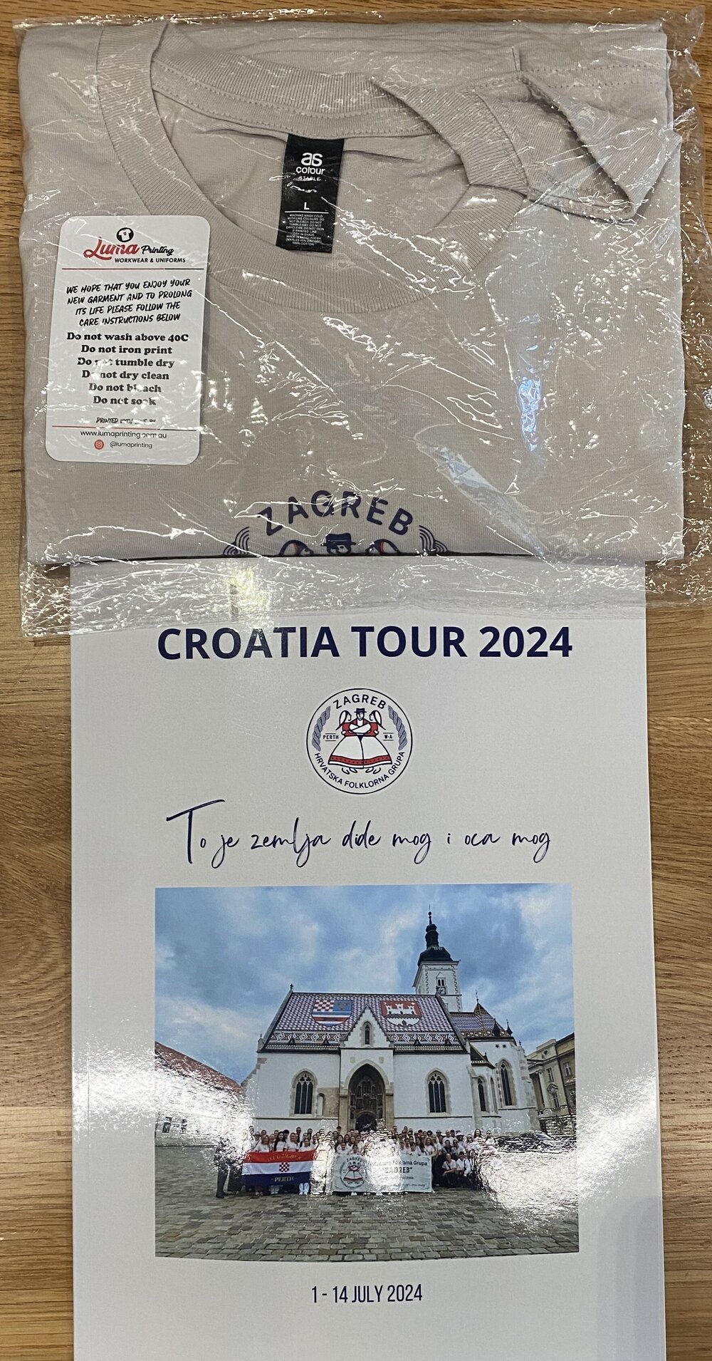 Friendship City - Korcula - Croatia Tour 2024 &ndash; T-shirt and Booklet